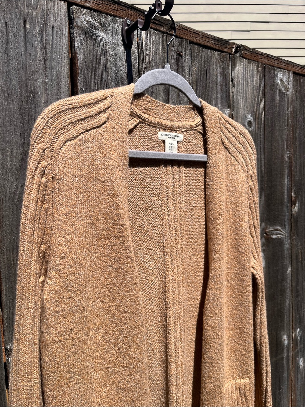 Christian Siriano New York tan open cardigan duster size XS - Picture 3 of 11